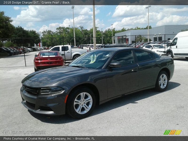 Granite Pearl / Black 2018 Dodge Charger SXT