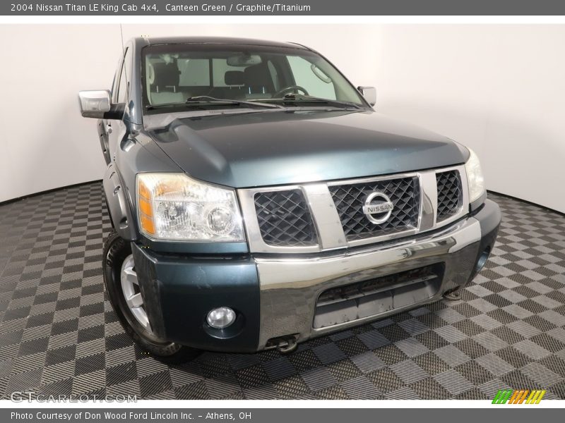 Canteen Green / Graphite/Titanium 2004 Nissan Titan LE King Cab 4x4