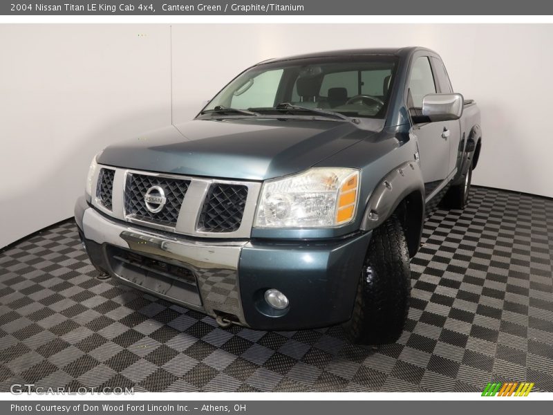Canteen Green / Graphite/Titanium 2004 Nissan Titan LE King Cab 4x4