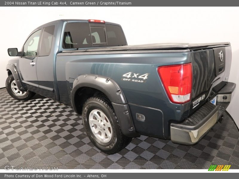 Canteen Green / Graphite/Titanium 2004 Nissan Titan LE King Cab 4x4