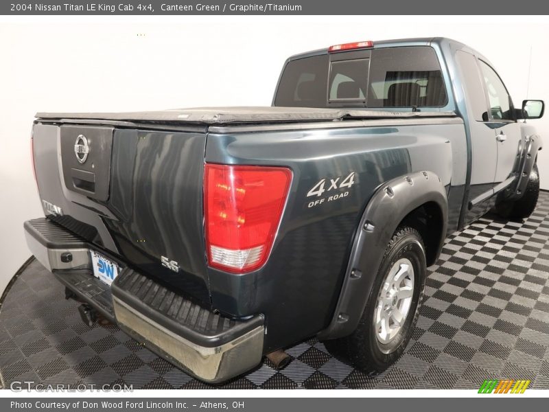 Canteen Green / Graphite/Titanium 2004 Nissan Titan LE King Cab 4x4