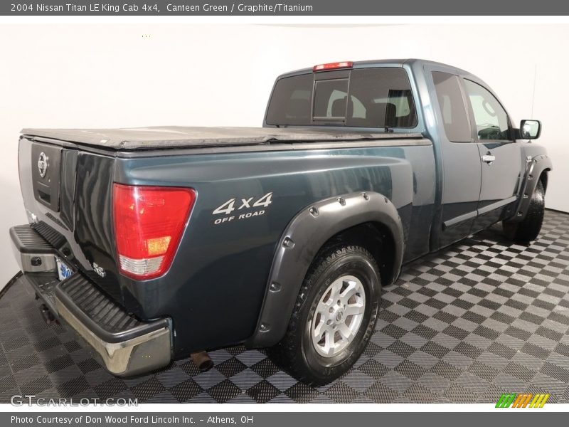 Canteen Green / Graphite/Titanium 2004 Nissan Titan LE King Cab 4x4