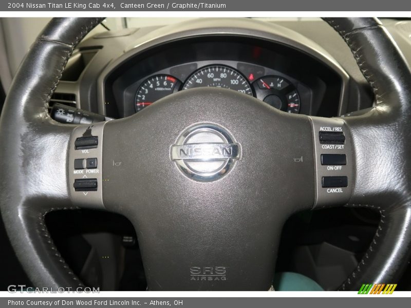 Canteen Green / Graphite/Titanium 2004 Nissan Titan LE King Cab 4x4