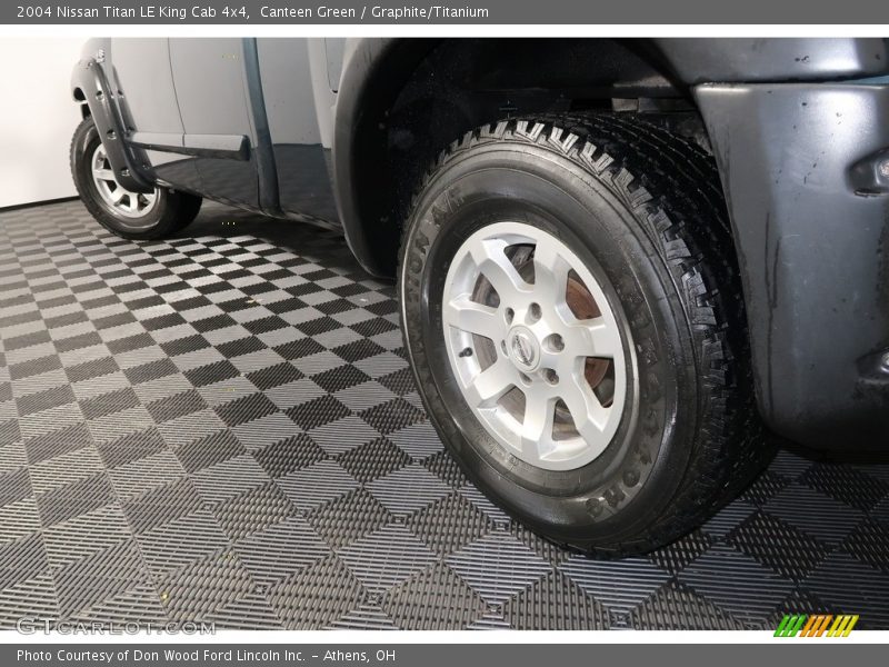 Canteen Green / Graphite/Titanium 2004 Nissan Titan LE King Cab 4x4