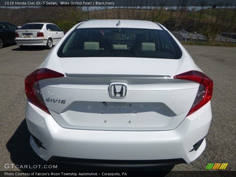 White Orchid Pearl / Black/Ivory 2018 Honda Civic EX-T Sedan