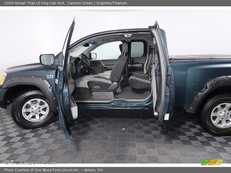 Canteen Green / Graphite/Titanium 2004 Nissan Titan LE King Cab 4x4