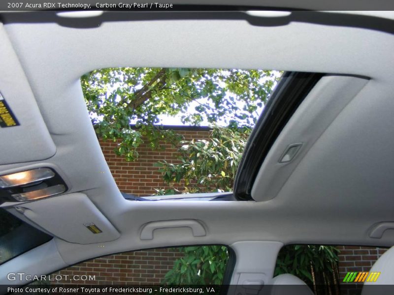 Carbon Gray Pearl / Taupe 2007 Acura RDX Technology