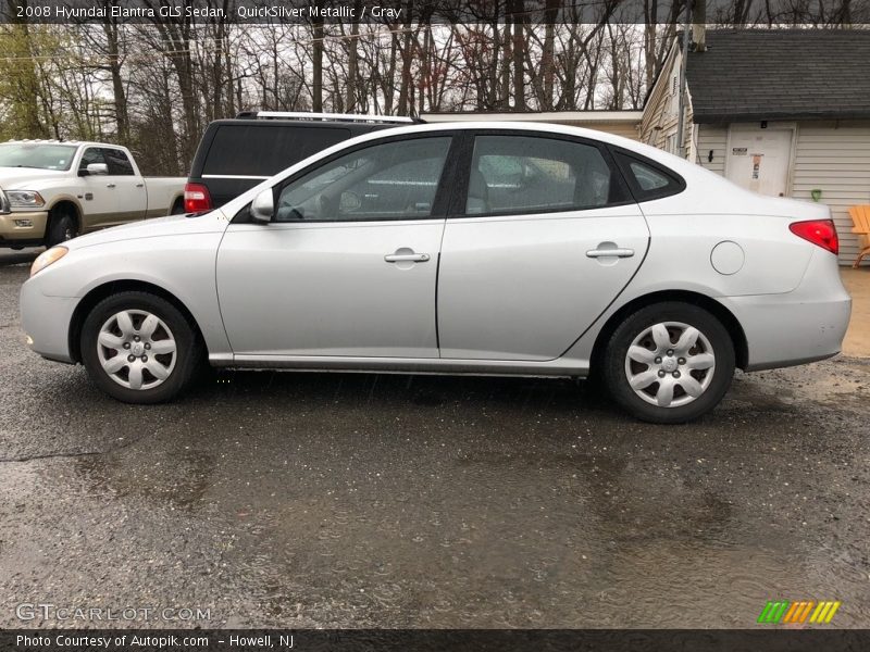 QuickSilver Metallic / Gray 2008 Hyundai Elantra GLS Sedan