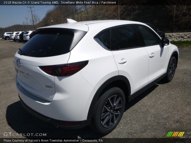 Snowflake White Pearl Mica / Parchment 2018 Mazda CX-5 Grand Touring AWD