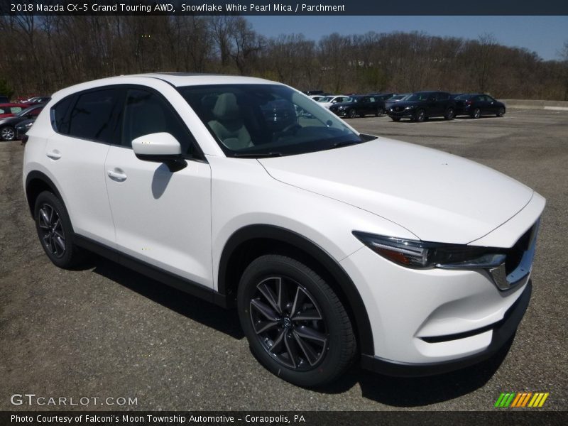 Snowflake White Pearl Mica / Parchment 2018 Mazda CX-5 Grand Touring AWD