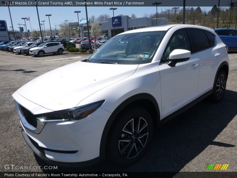 Snowflake White Pearl Mica / Parchment 2018 Mazda CX-5 Grand Touring AWD