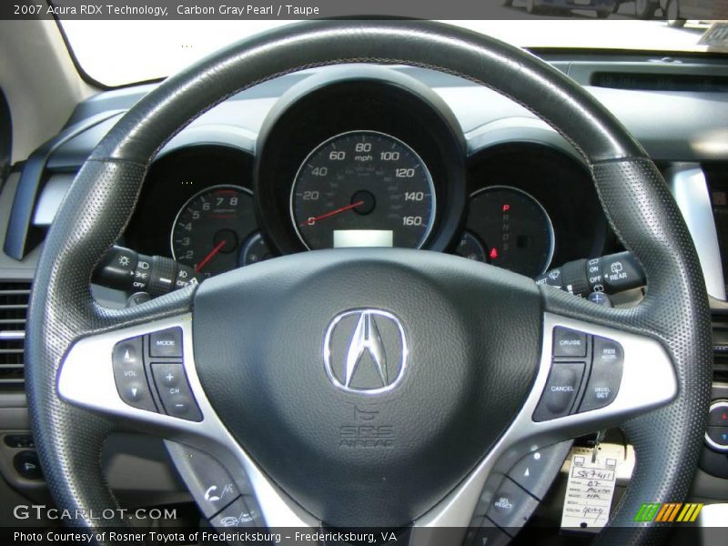 Carbon Gray Pearl / Taupe 2007 Acura RDX Technology