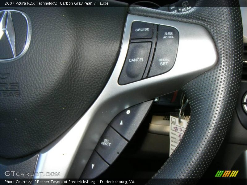 Carbon Gray Pearl / Taupe 2007 Acura RDX Technology