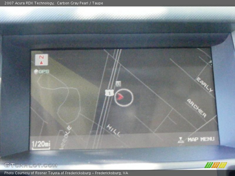 Carbon Gray Pearl / Taupe 2007 Acura RDX Technology