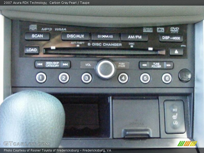 Carbon Gray Pearl / Taupe 2007 Acura RDX Technology