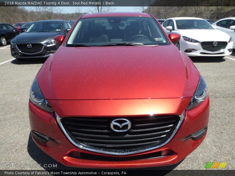 Soul Red Metallic / Black 2018 Mazda MAZDA3 Touring 4 Door