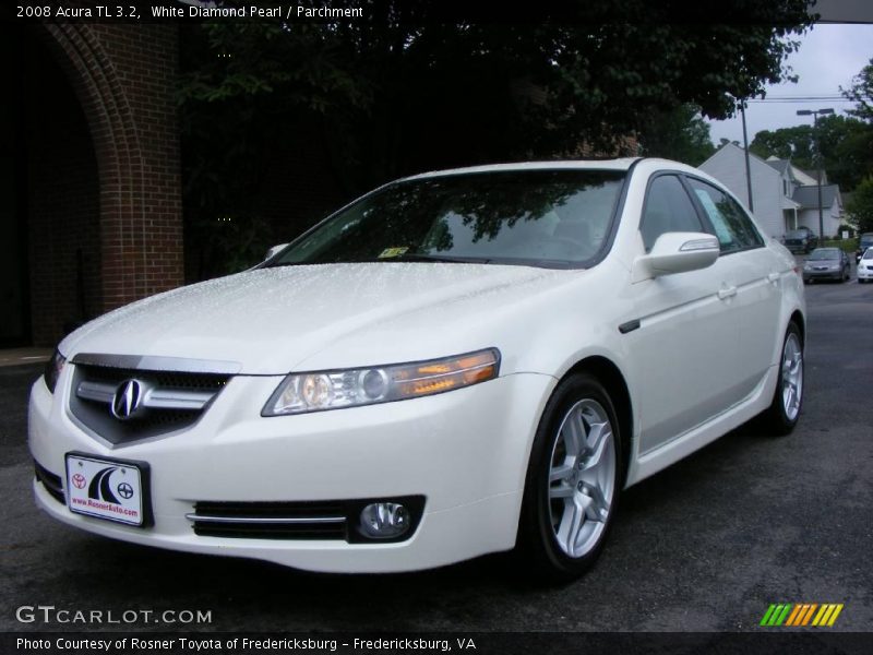 White Diamond Pearl / Parchment 2008 Acura TL 3.2