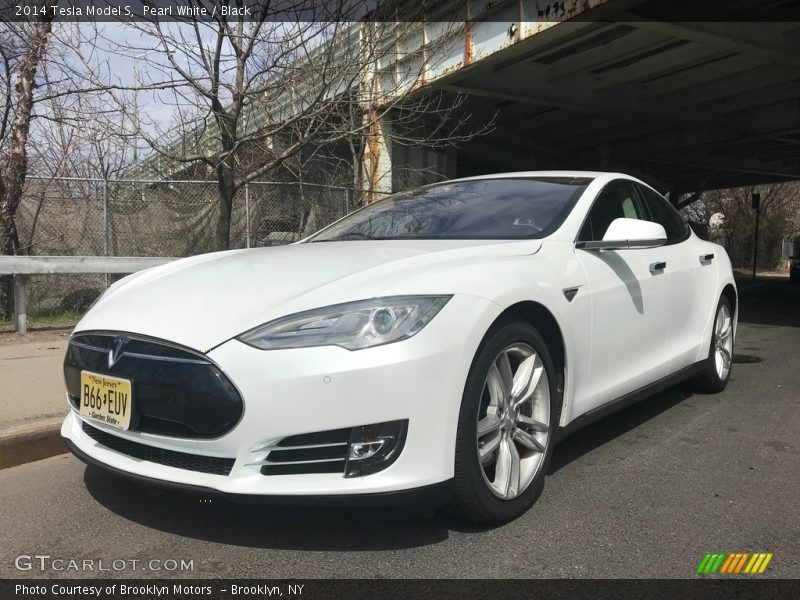 Pearl White / Black 2014 Tesla Model S