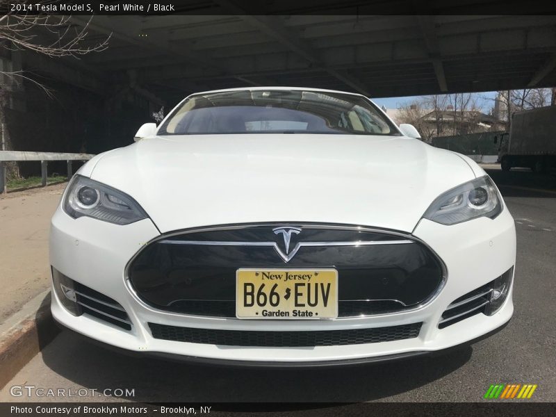 Pearl White / Black 2014 Tesla Model S