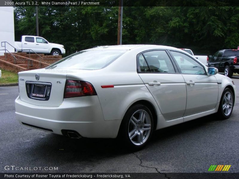 White Diamond Pearl / Parchment 2008 Acura TL 3.2