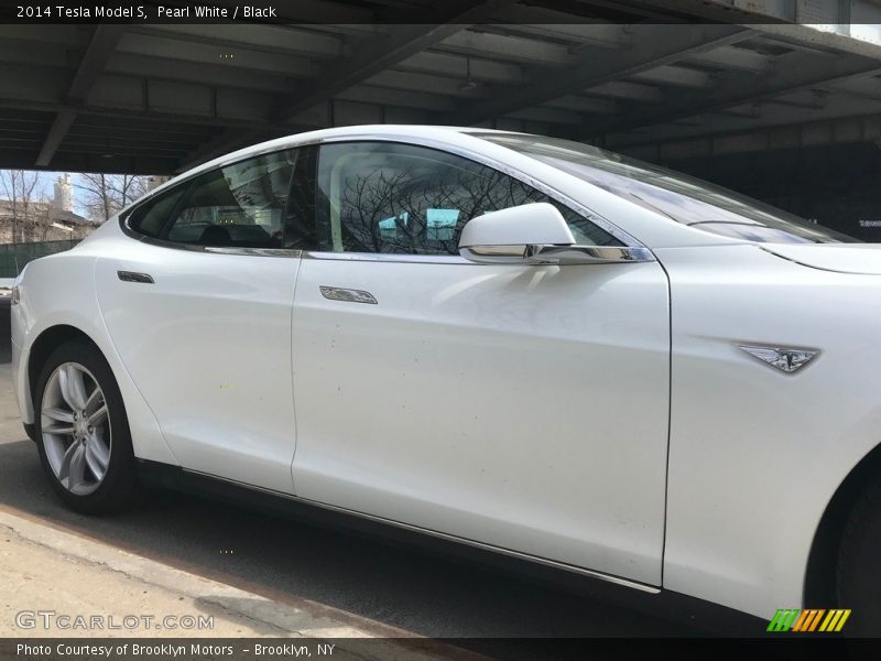 Pearl White / Black 2014 Tesla Model S