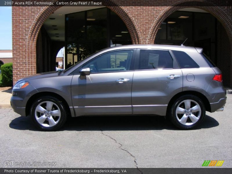 Carbon Gray Pearl / Taupe 2007 Acura RDX Technology