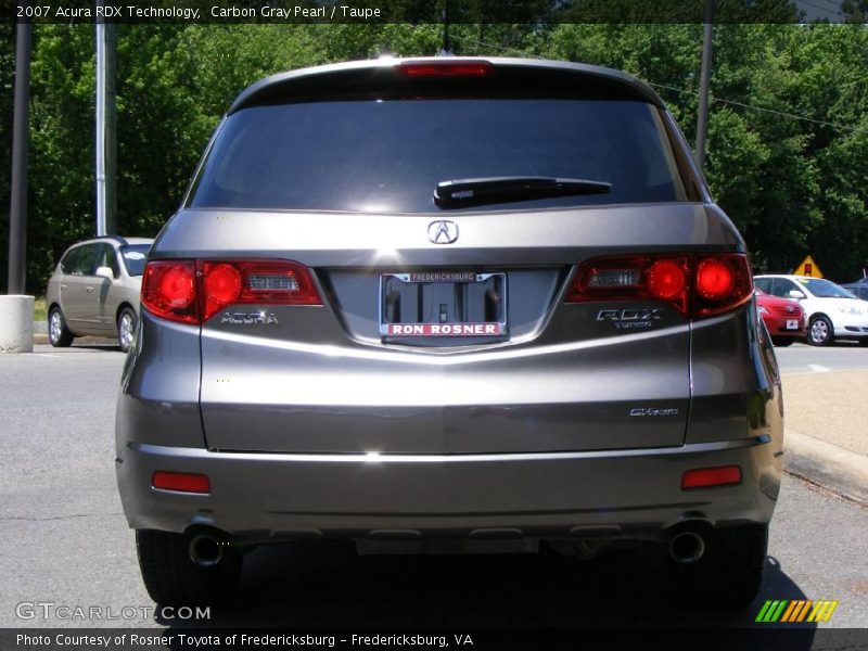Carbon Gray Pearl / Taupe 2007 Acura RDX Technology