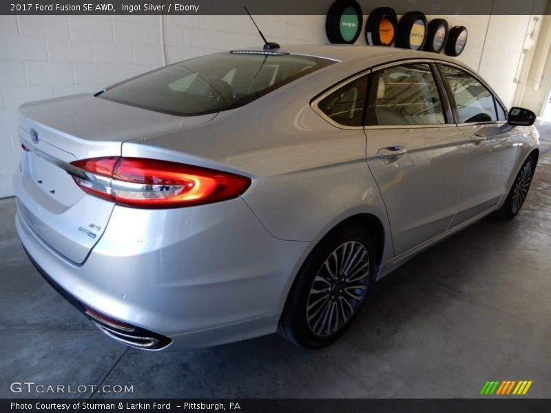 Ingot Silver / Ebony 2017 Ford Fusion SE AWD