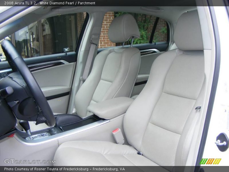White Diamond Pearl / Parchment 2008 Acura TL 3.2