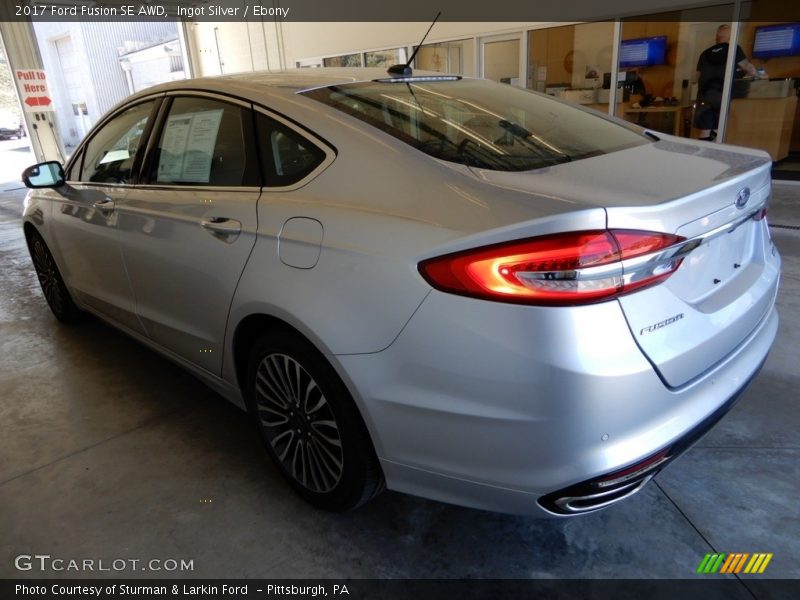 Ingot Silver / Ebony 2017 Ford Fusion SE AWD