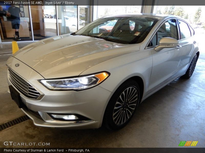 Ingot Silver / Ebony 2017 Ford Fusion SE AWD