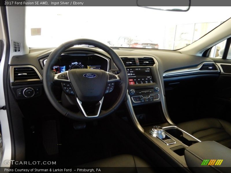 Ingot Silver / Ebony 2017 Ford Fusion SE AWD