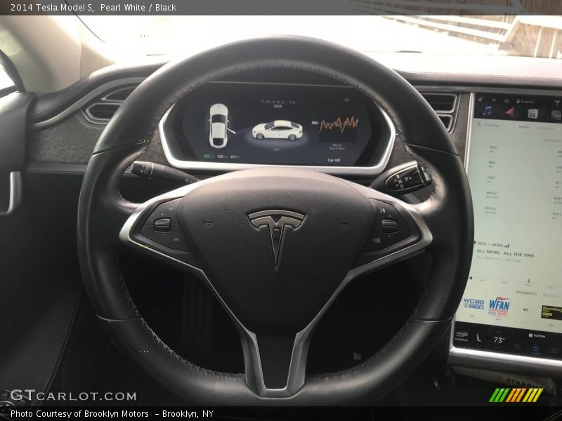 Pearl White / Black 2014 Tesla Model S