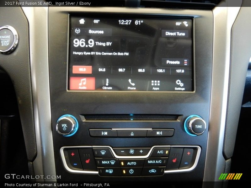 Ingot Silver / Ebony 2017 Ford Fusion SE AWD