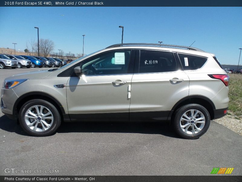 White Gold / Charcoal Black 2018 Ford Escape SE 4WD