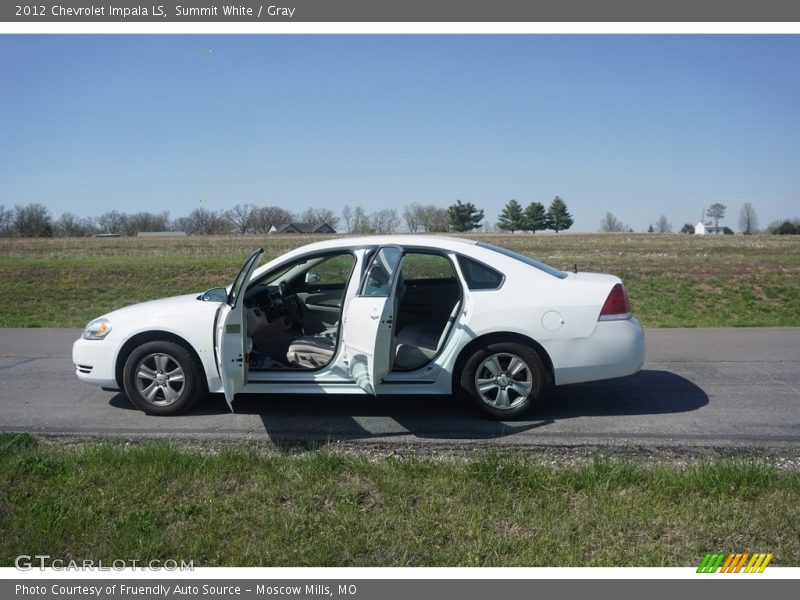 Summit White / Gray 2012 Chevrolet Impala LS