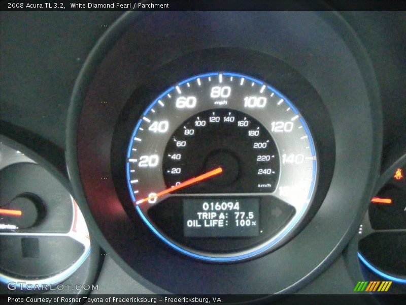 White Diamond Pearl / Parchment 2008 Acura TL 3.2