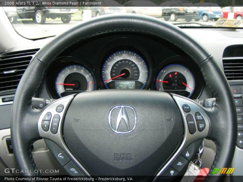 White Diamond Pearl / Parchment 2008 Acura TL 3.2