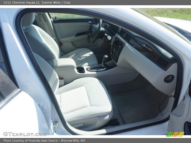 Summit White / Gray 2012 Chevrolet Impala LS