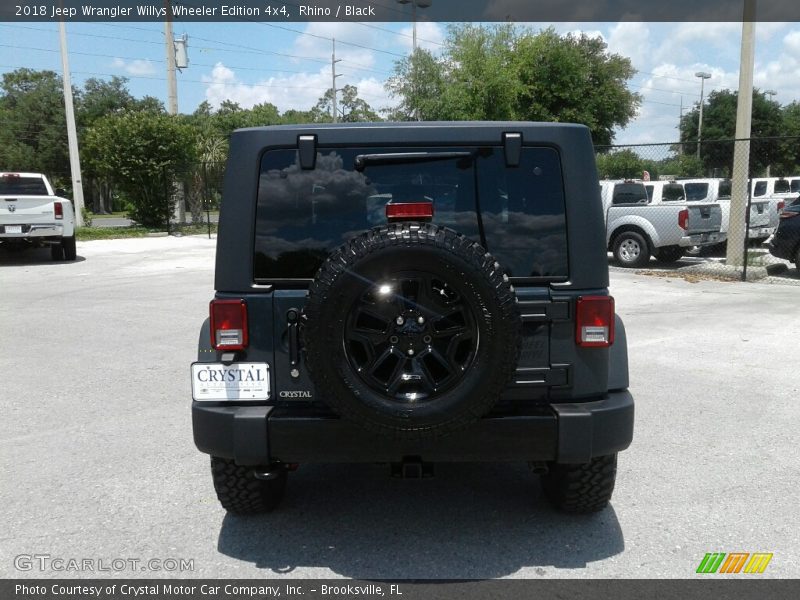 Rhino / Black 2018 Jeep Wrangler Willys Wheeler Edition 4x4
