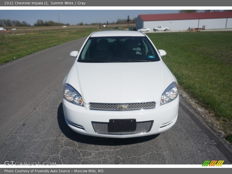 Summit White / Gray 2012 Chevrolet Impala LS