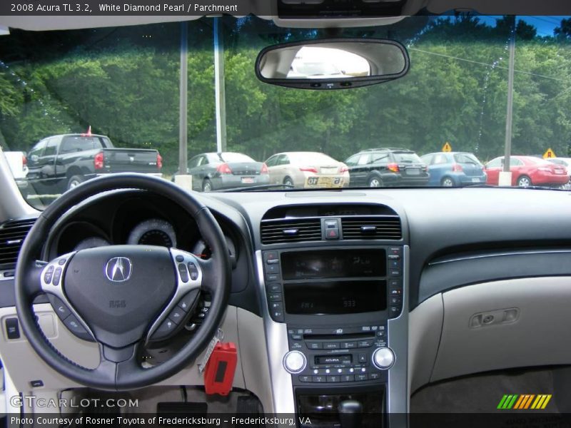 White Diamond Pearl / Parchment 2008 Acura TL 3.2