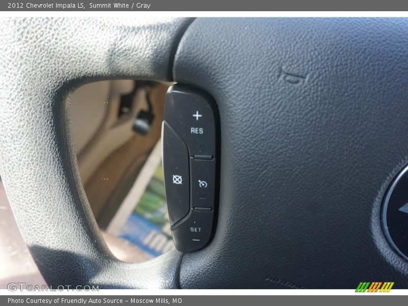 Summit White / Gray 2012 Chevrolet Impala LS