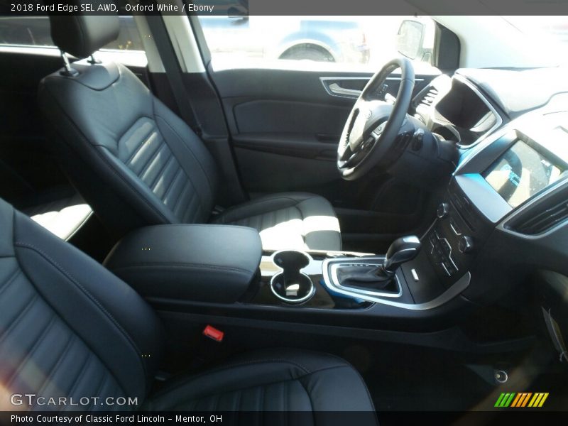 Oxford White / Ebony 2018 Ford Edge SEL AWD