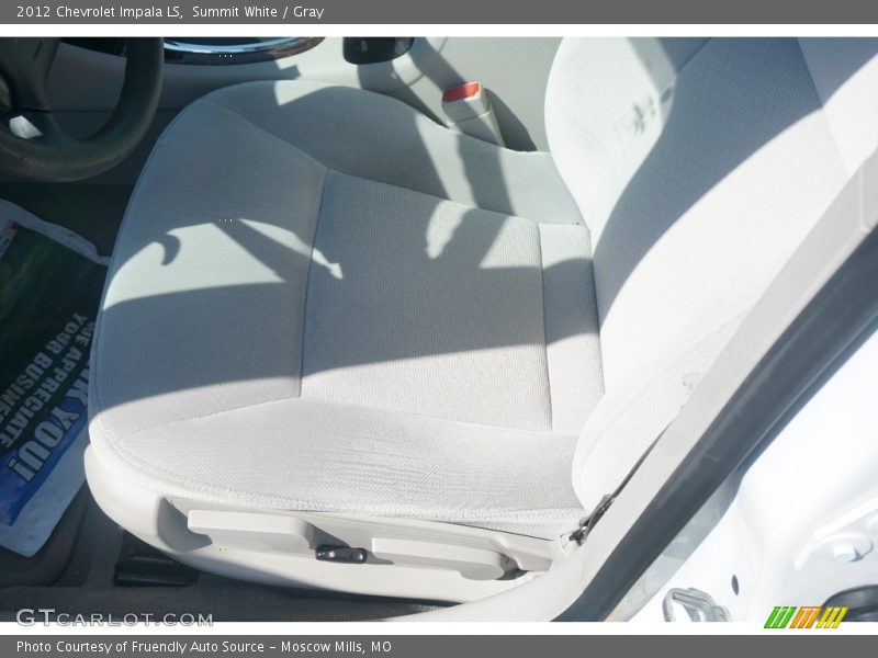 Summit White / Gray 2012 Chevrolet Impala LS