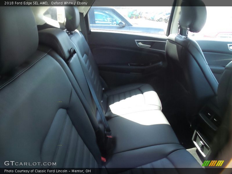 Oxford White / Ebony 2018 Ford Edge SEL AWD