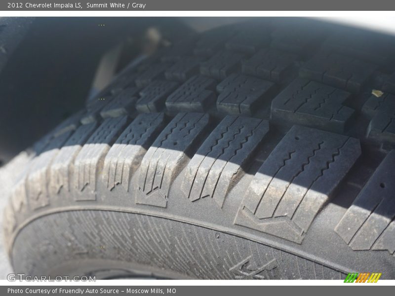Summit White / Gray 2012 Chevrolet Impala LS
