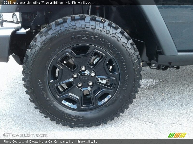Rhino / Black 2018 Jeep Wrangler Willys Wheeler Edition 4x4