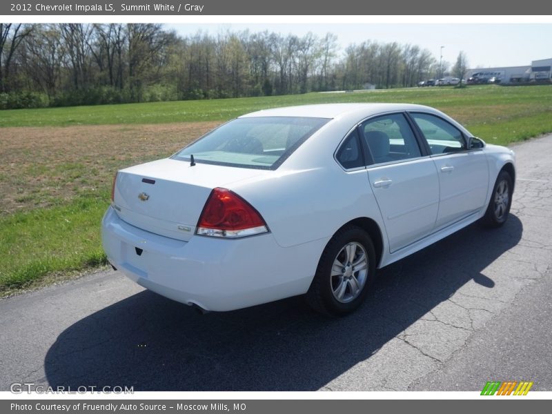 Summit White / Gray 2012 Chevrolet Impala LS