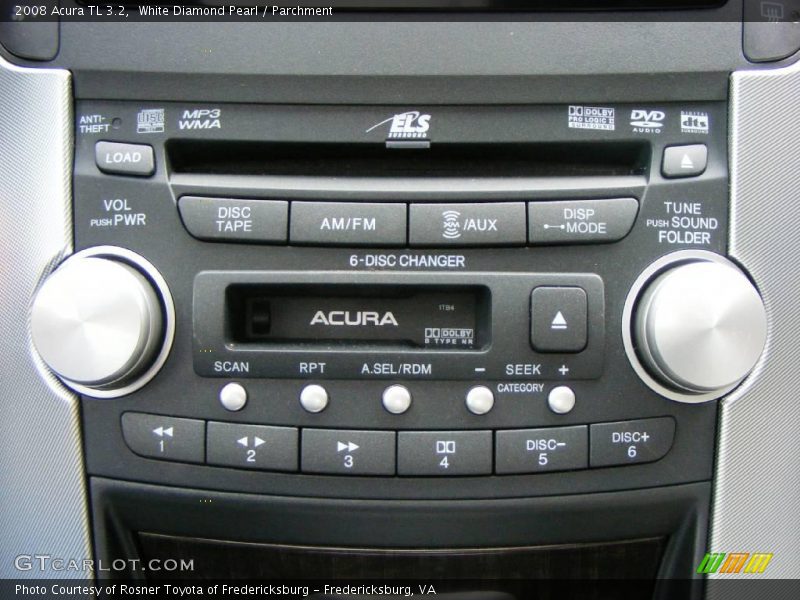 White Diamond Pearl / Parchment 2008 Acura TL 3.2